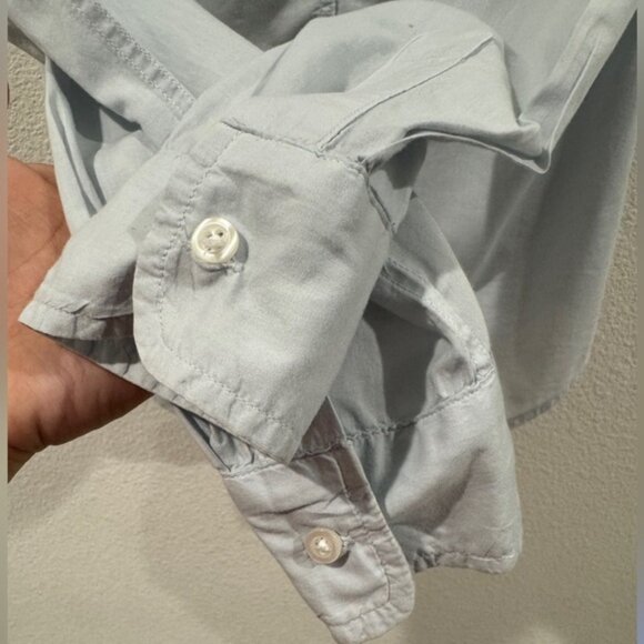 Frank & Eileen 100% Cotton Barry Button Down Light Blue Long Sleeve Top Size XS - Picture 10 of 13
